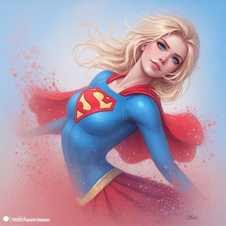 Painted Superhero Icon