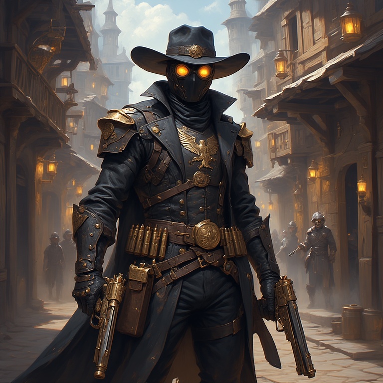 Defiant Steampunk Vigilante
