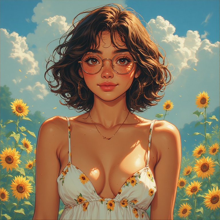 Sunflower Sweetheart Smile