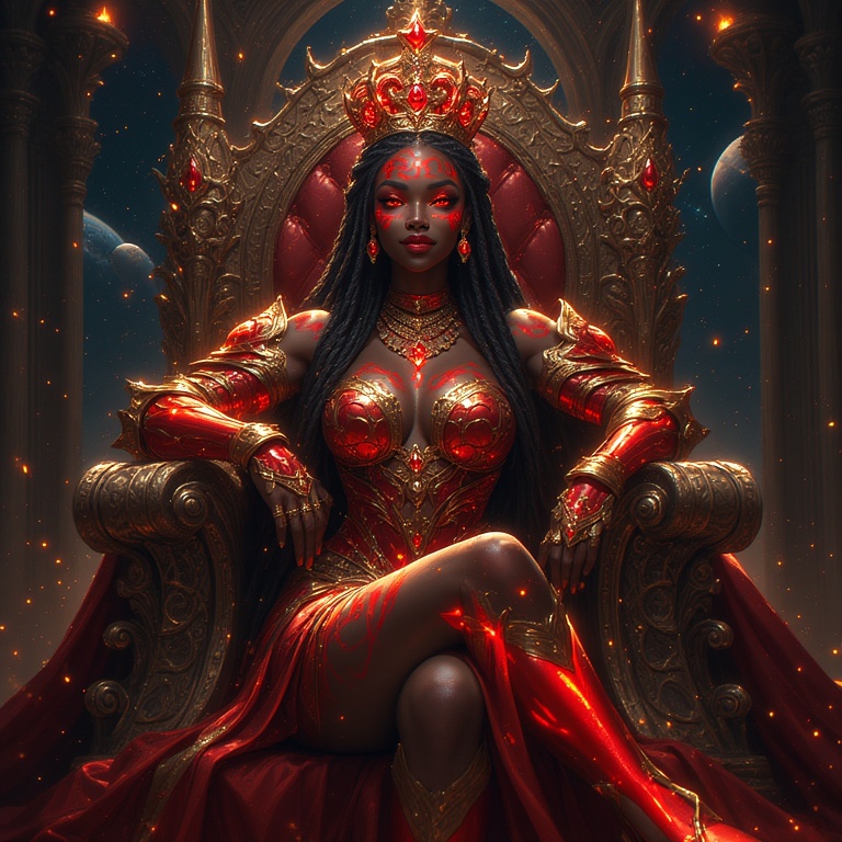 Glowing Queen Throne