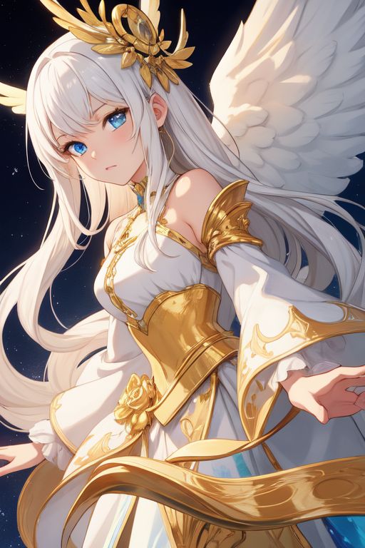 Golden Descent Angel