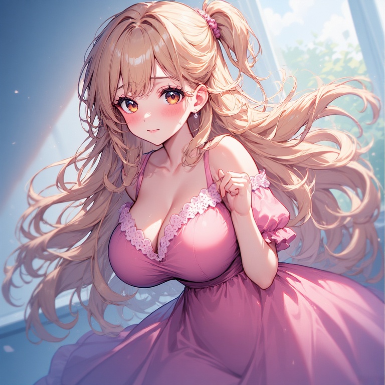 Cute Pink Anime Girl