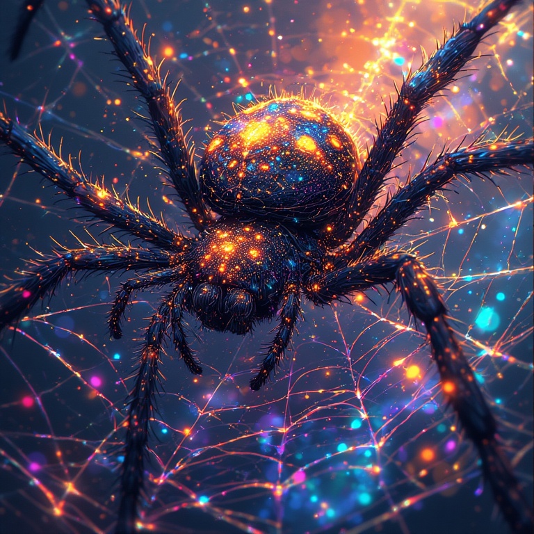Glimmering Web of Wonder