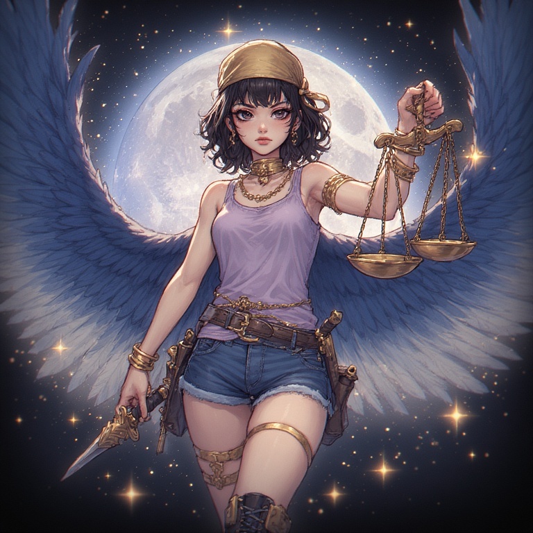 Moonlit Warrior Girl
