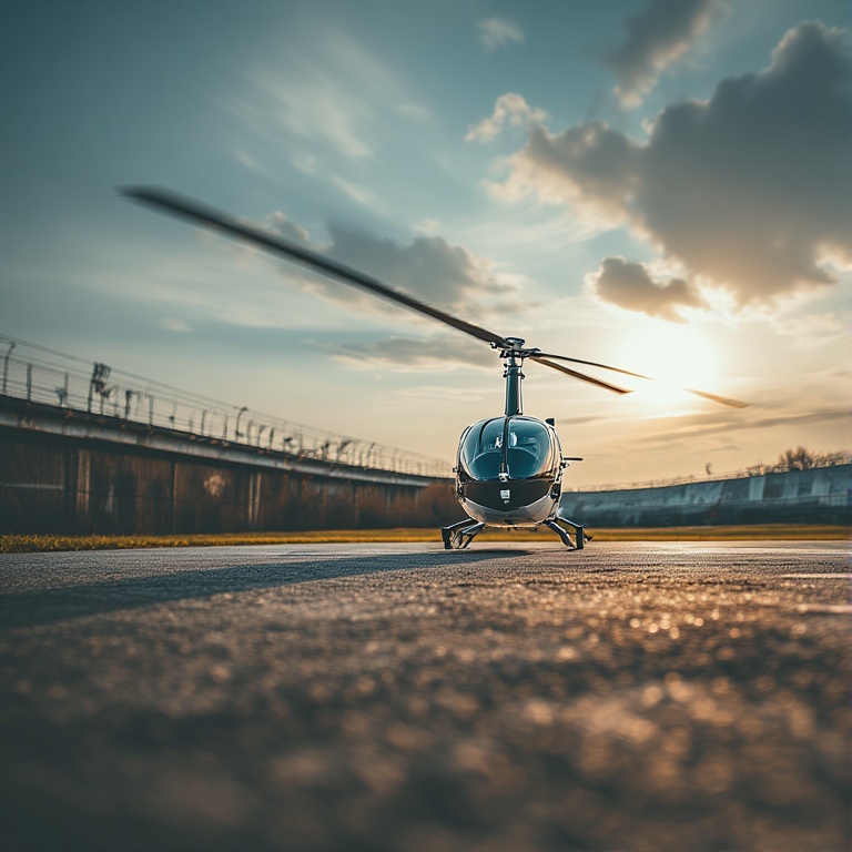 Whirlybird in Flight
