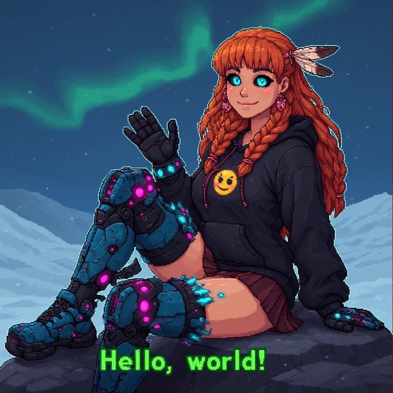 Cyber Native Warrior