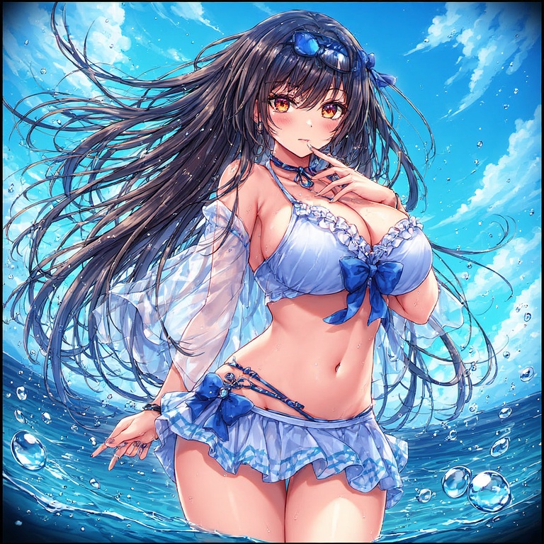 anime beach babe