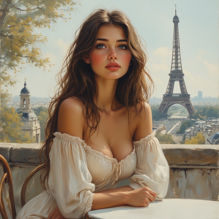 Youthful Parisian Cafe Scene