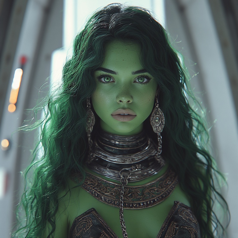 Emerald Beauty in Chains