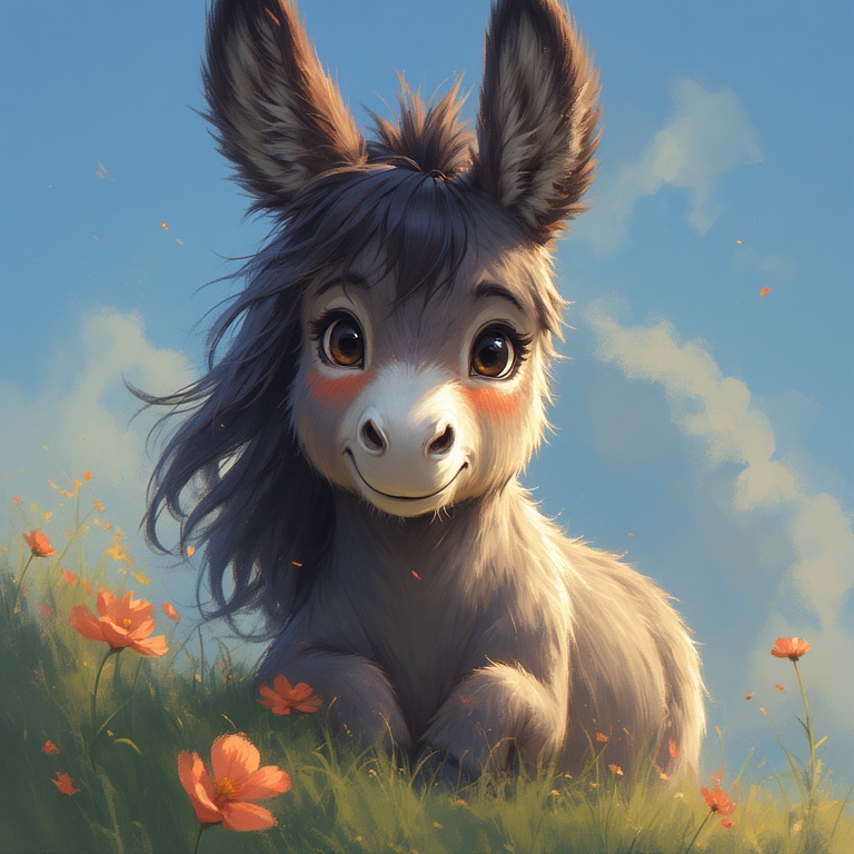 Cute Feral Donkey Friend