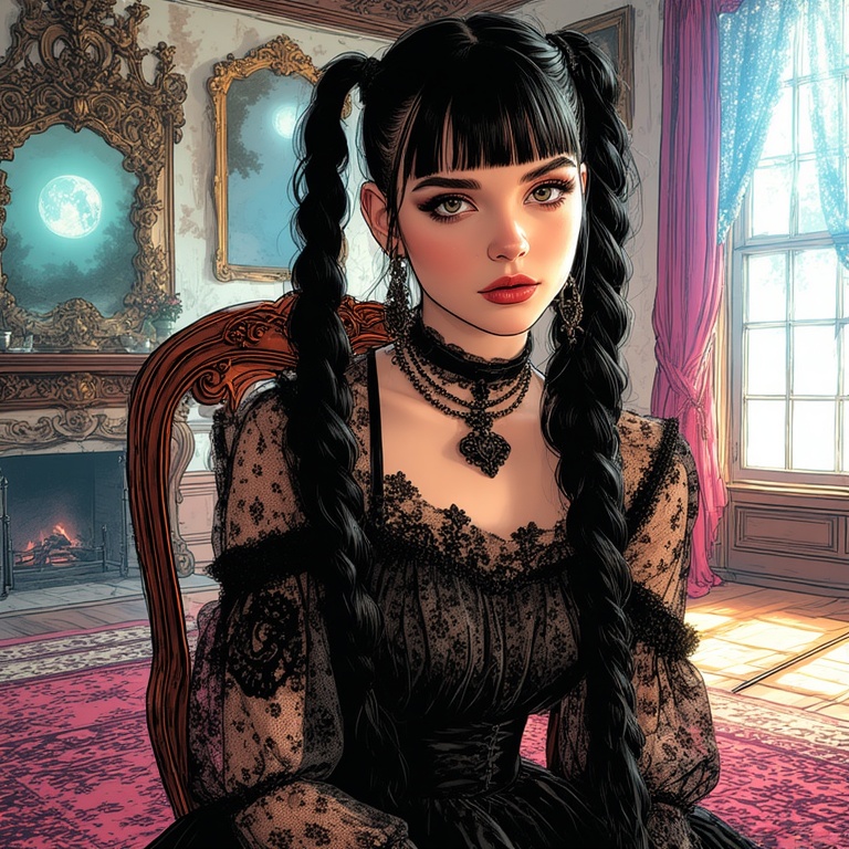 Wednesday Addams Gothic Dreamscape