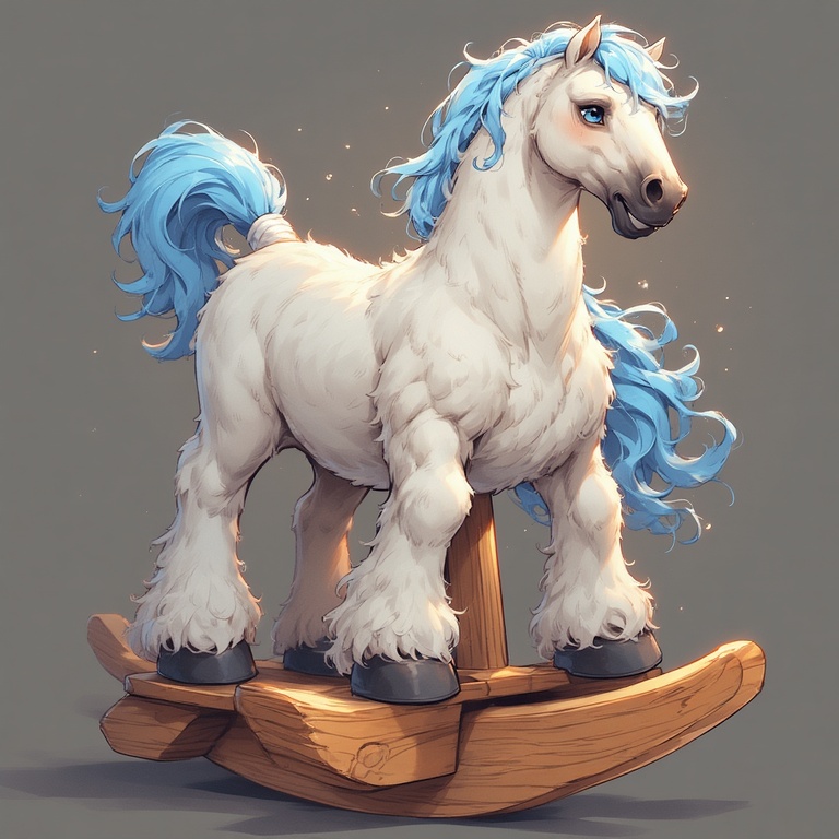 Blue One Headed Steed