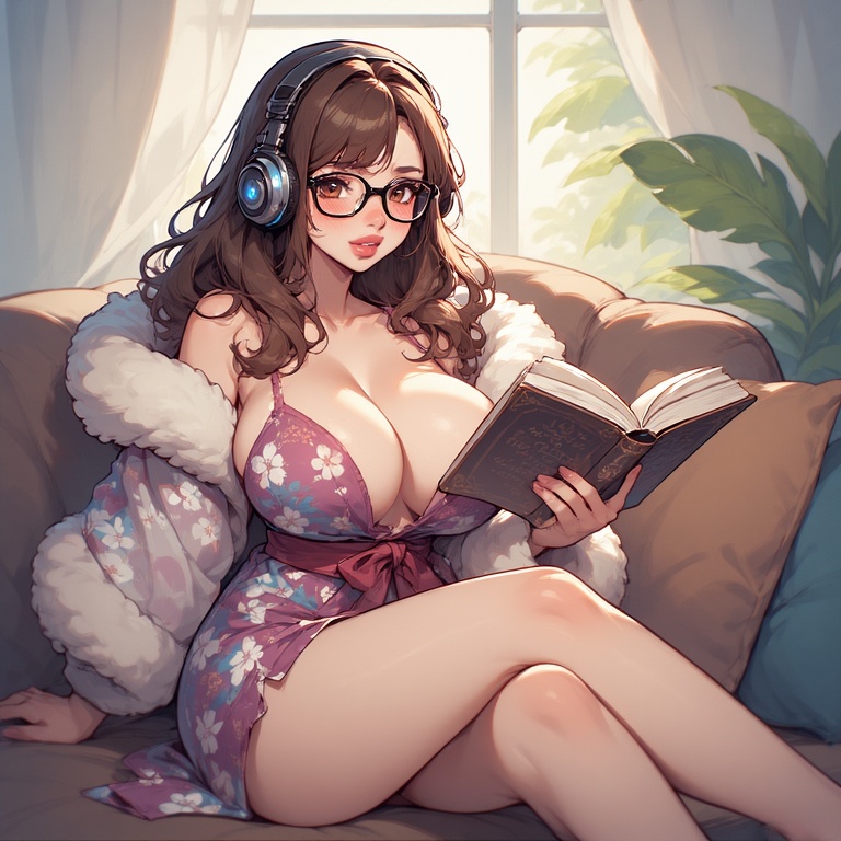 Floral Bookworm Cutie