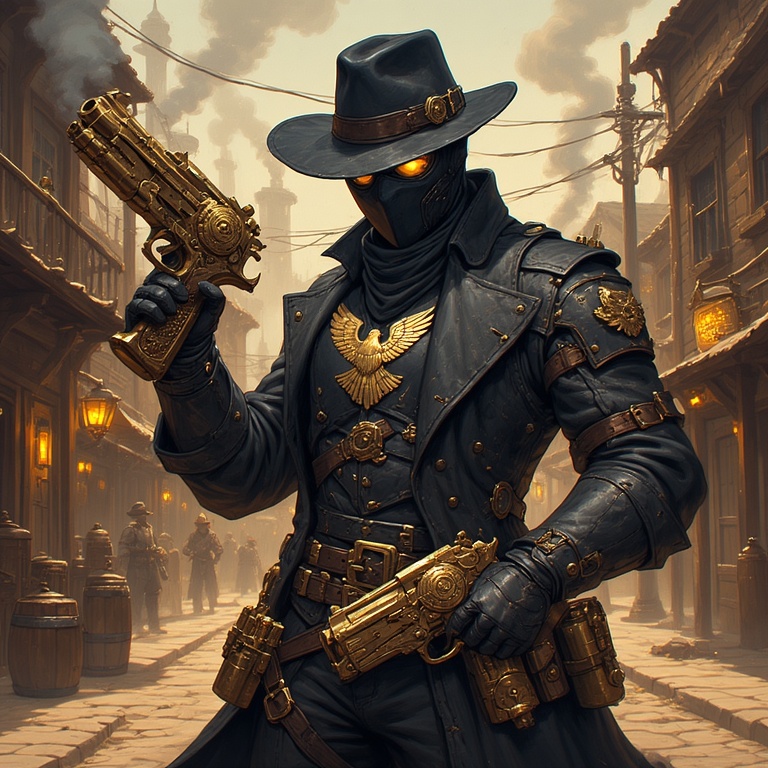 Defiant Steampunk Warrior