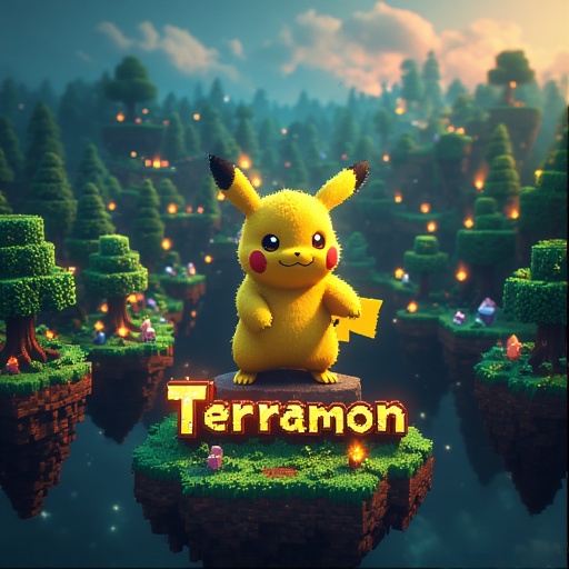 Pixel Pikachu Terrain