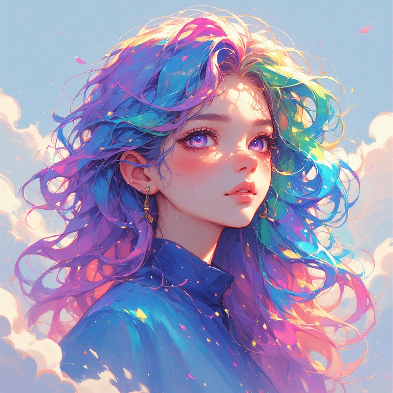 Rainbow Whimsy Girl