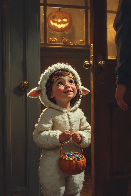 Little Lamb at the Door