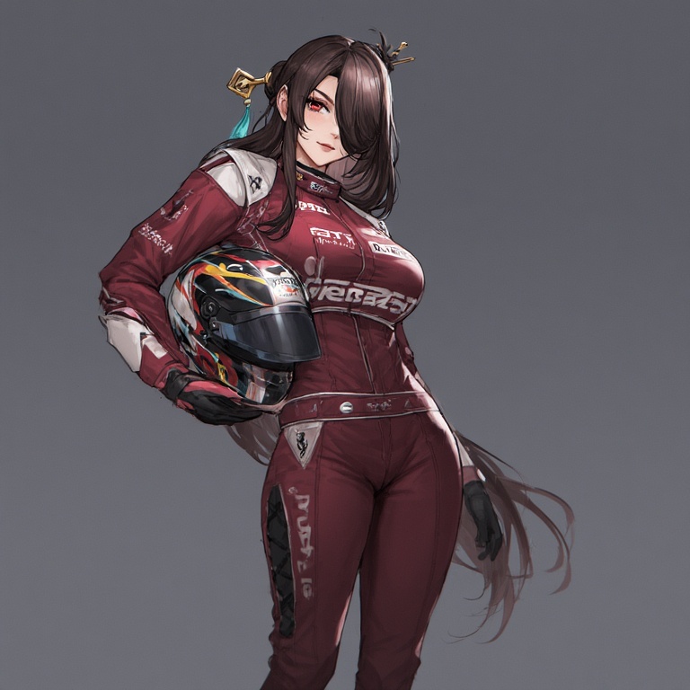 Racing Beauty in Red