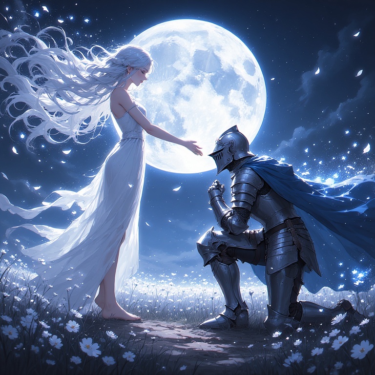 Moonlit Serenity Scene