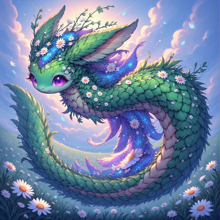 Grass Blooms Serpent