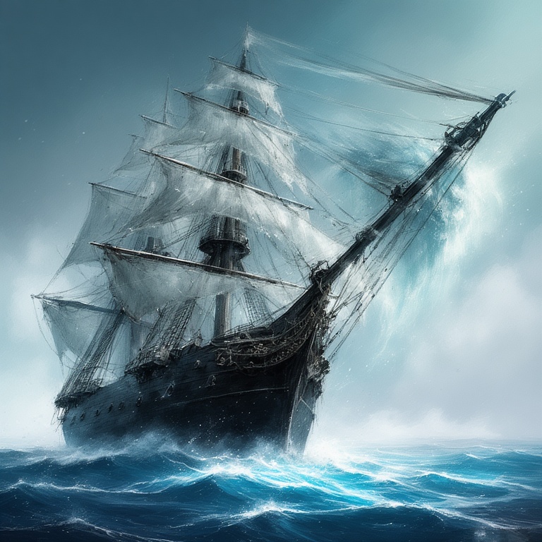 Ghostly Dutch Freighter