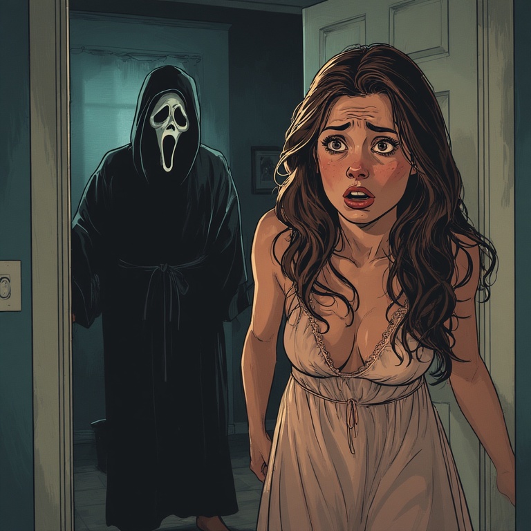 Ghostly Home Invasion Scene